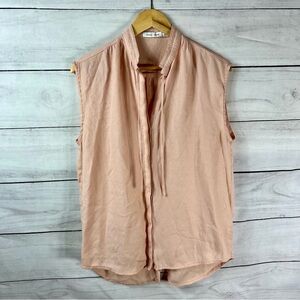 Bishop + Young Sleeveless Button Top Sz. S
